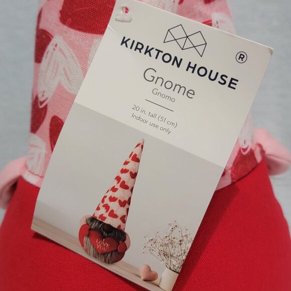 NWT 20" Plush Hearts & I Love You Aldi Gnome. Weighted bottom. - Picture 4 of 5